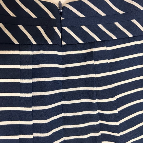 J. Crew Blue and Silver Pleated Midi Skirt - Picture 6 of 9